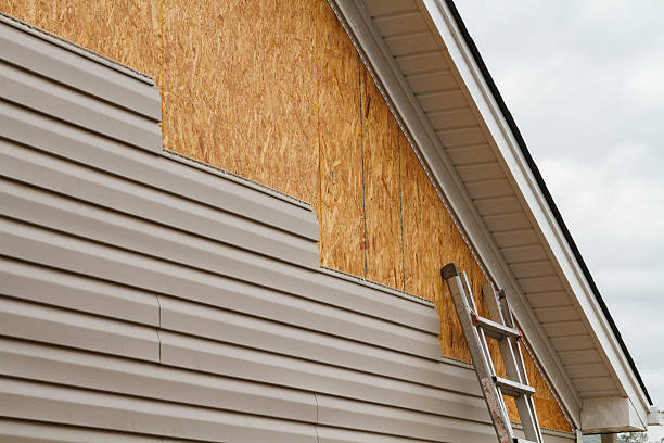 Professional Emergency Siding Repair technician working in Worthington, KY
